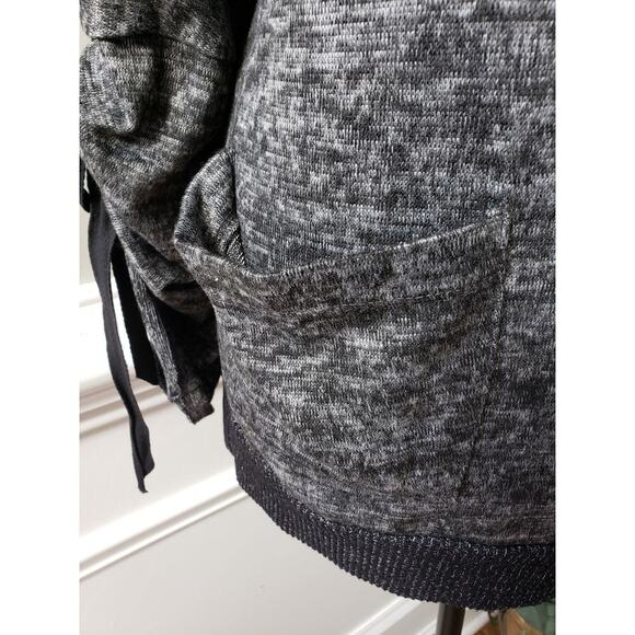 PerSeption Concept Sweater Womens L Gray Heather Cowl Neck Long Sleeve Pockets - Picture 11 of 13